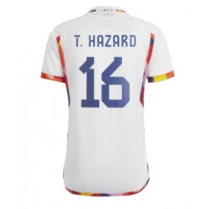 Maillot de foot Belgique Thorgan Hazard #16 Extérieur Monde 2022 Manches Courte